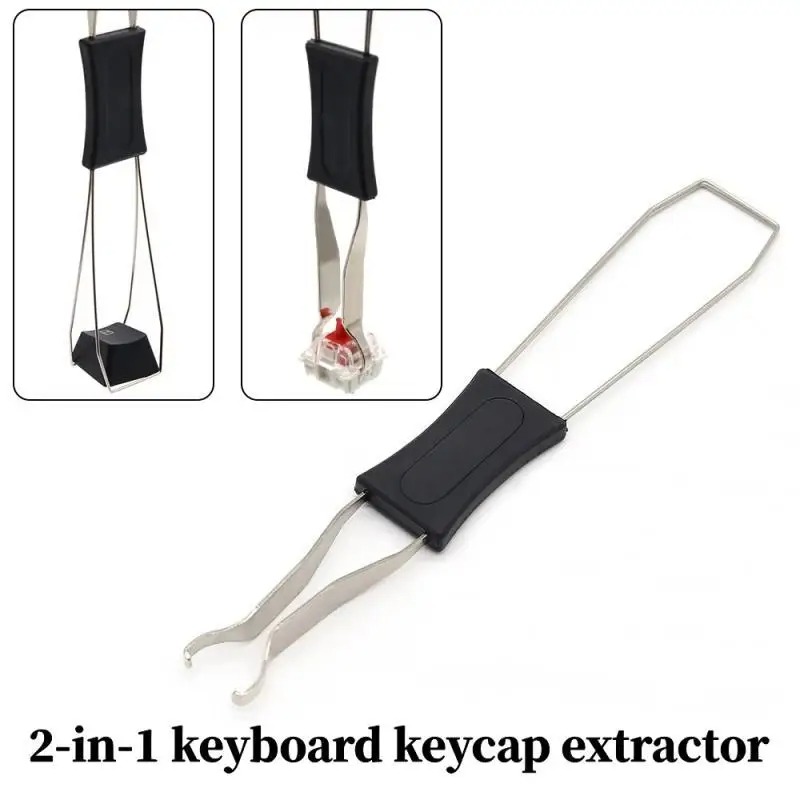 Switch Puller Keycap Puller Kit - 2-in-1-Schlüsselschalter-Abzieher, Tastenkappen-Abzieher, Entladen, Drahtschalter, Werkzeug zum