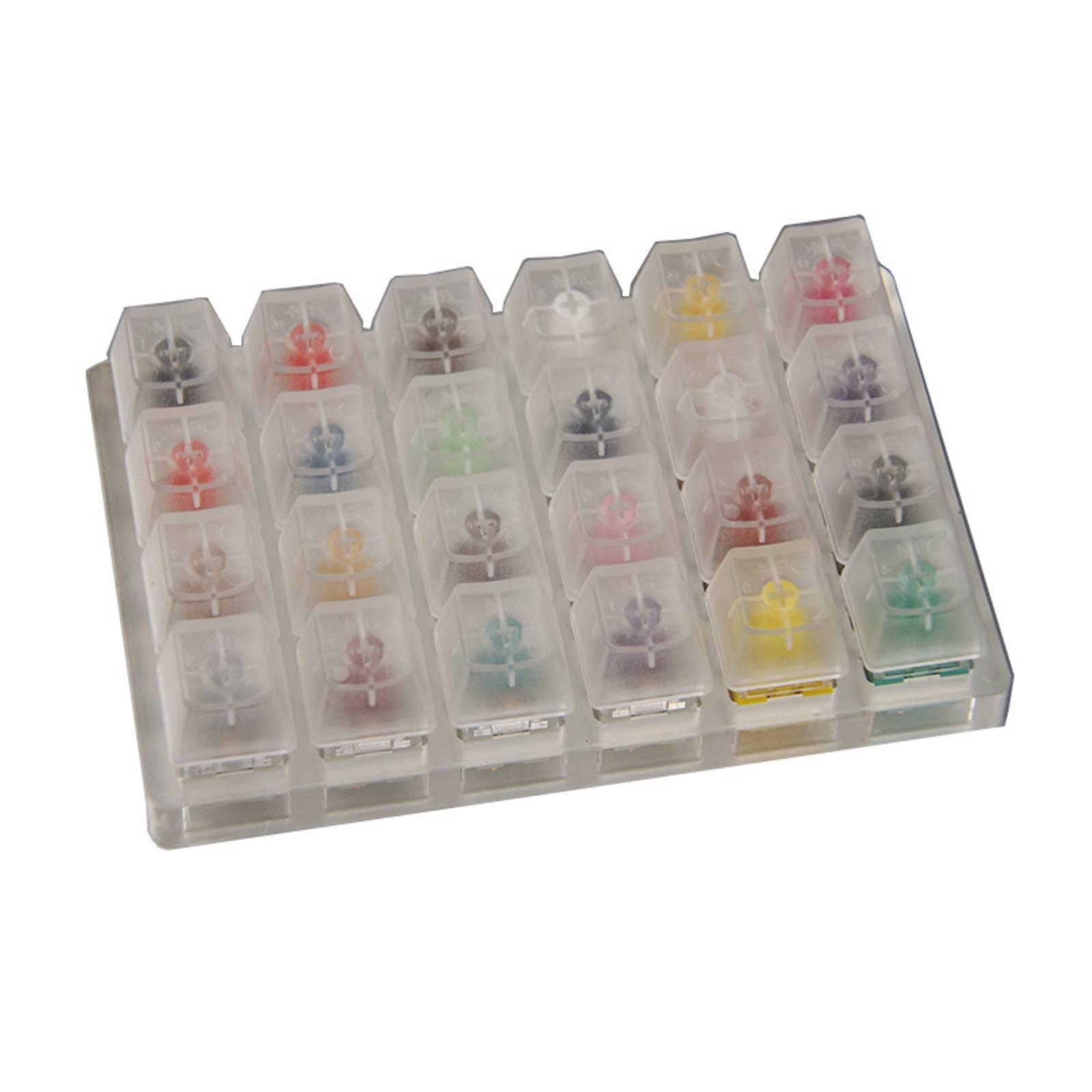 Switch Tester Mechanical 24 Keys - Mechanischer Tastaturschalter-Tester, 24 Tasten, Acryl-Sampler-Testkit zum