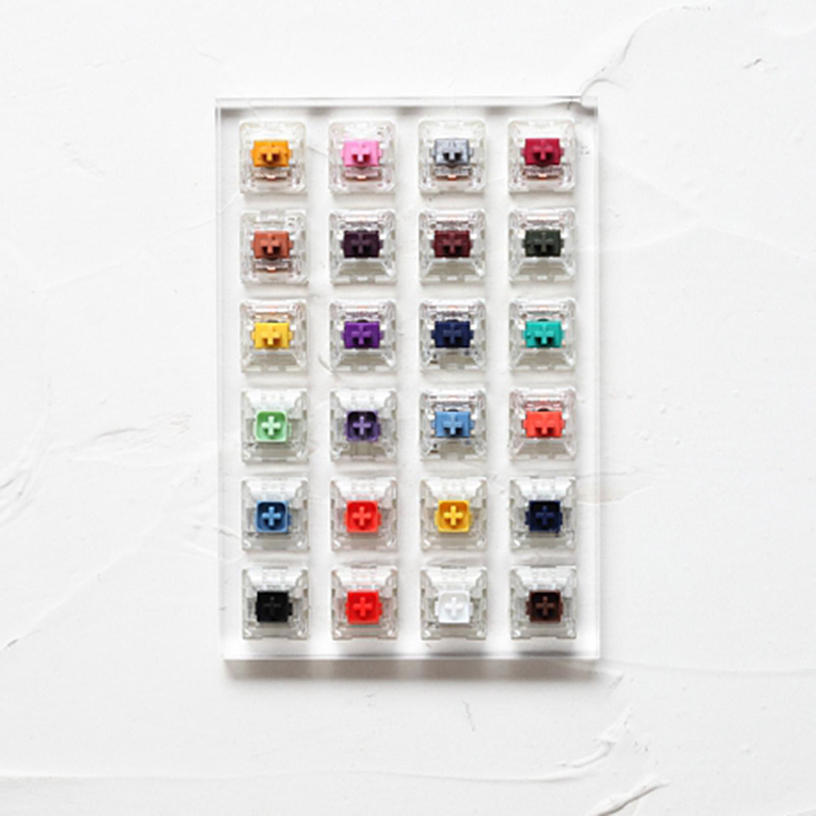 Switch Tester Mechanical 24 Keys - Acrylic Pro 24-Tasten Clear Switches Tester
