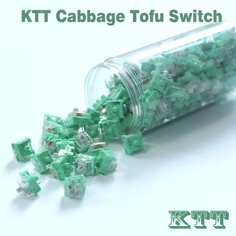 Keyboard Switch Lubed Linear 45G - KTT Weißer Jade- und Jadeit-Schalter, linearer