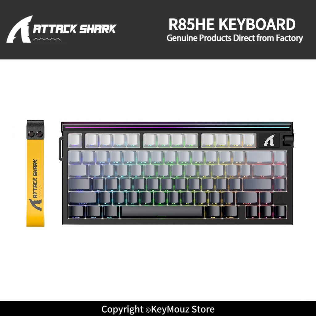 Hall Effect Magnetic Switch Keyboard - ATTACK SHARK R85HE Hybrid-Achsen-Hot-Swap-Magnetschalter-Mechanische Tastatur mit