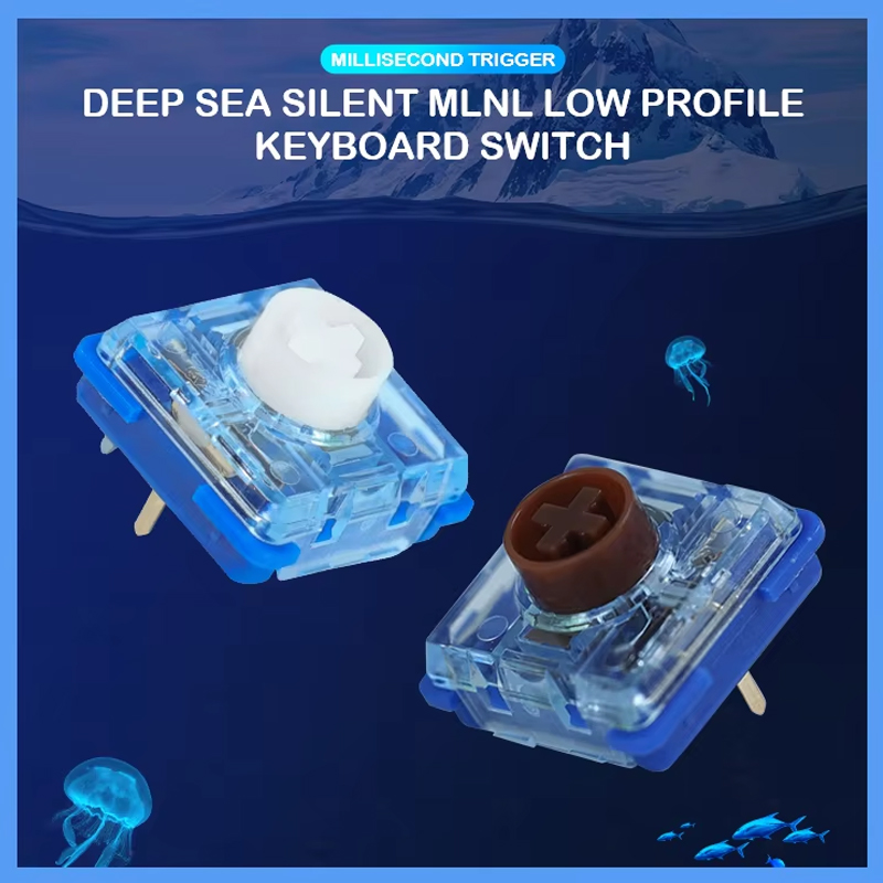 Silent Switch Mechanical Keyboard - Kailh Deep Sea Silent Low Profile