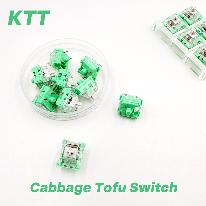 Keyboard Switch Lubed Linear 45G - KTT Weißer Jade- und Jadeit-Schalter, linearer