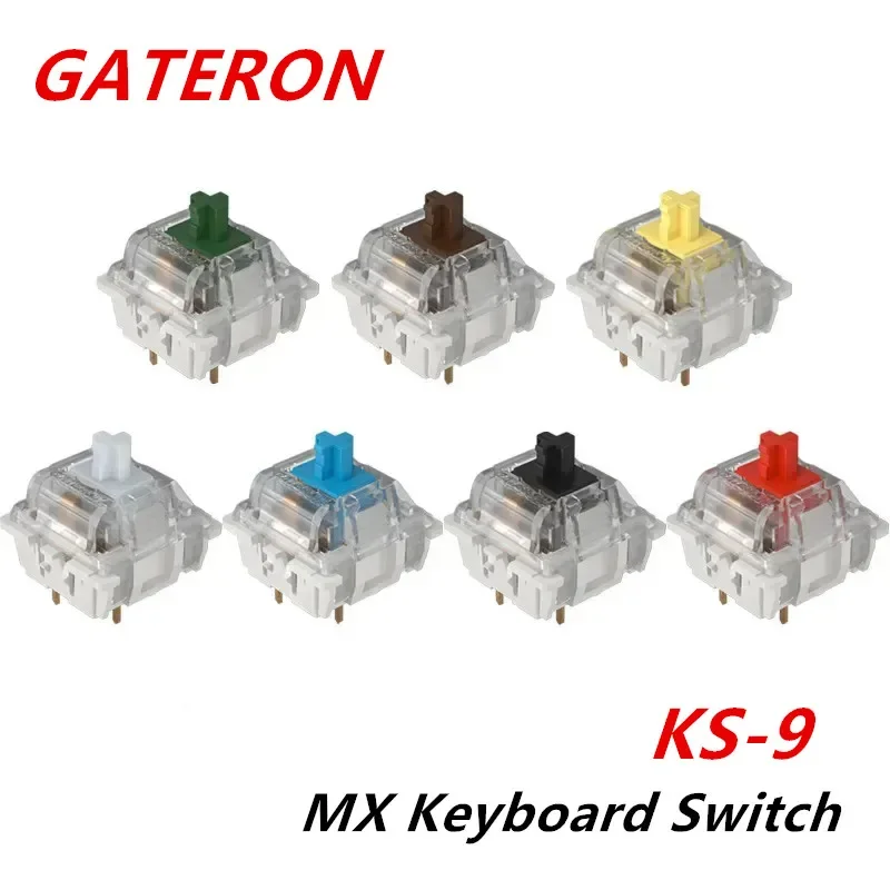 Cherry Mx Switch Blue Brown Red - Gateron-Schalter für mechanische Tastaturen, KS-9, 3-polig,