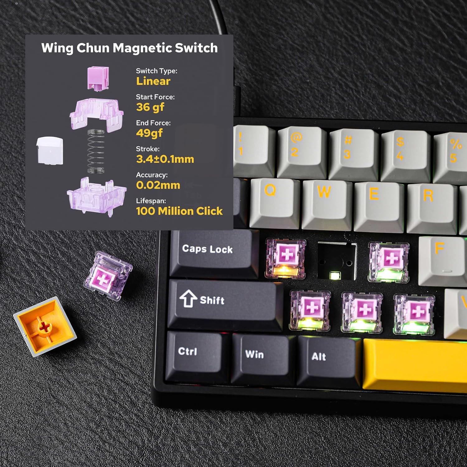 AULA WIN60 HE 60% Max Pro Magn – Hall Effect Magnetic Switch Keyboard Bewertung und Preis