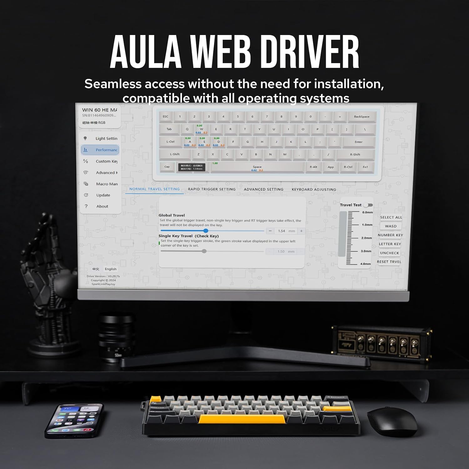 AULA WIN60 HE 60% Max Pro Magn – Hall Effect Magnetic Switch Keyboard Bewertung und Preis