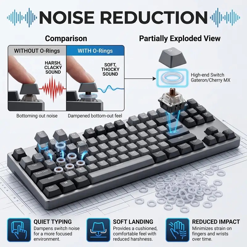 Tastatur-Schalldämpfer, geräus – Silent Switch Mechanical Keyboard Bewertung und Preis