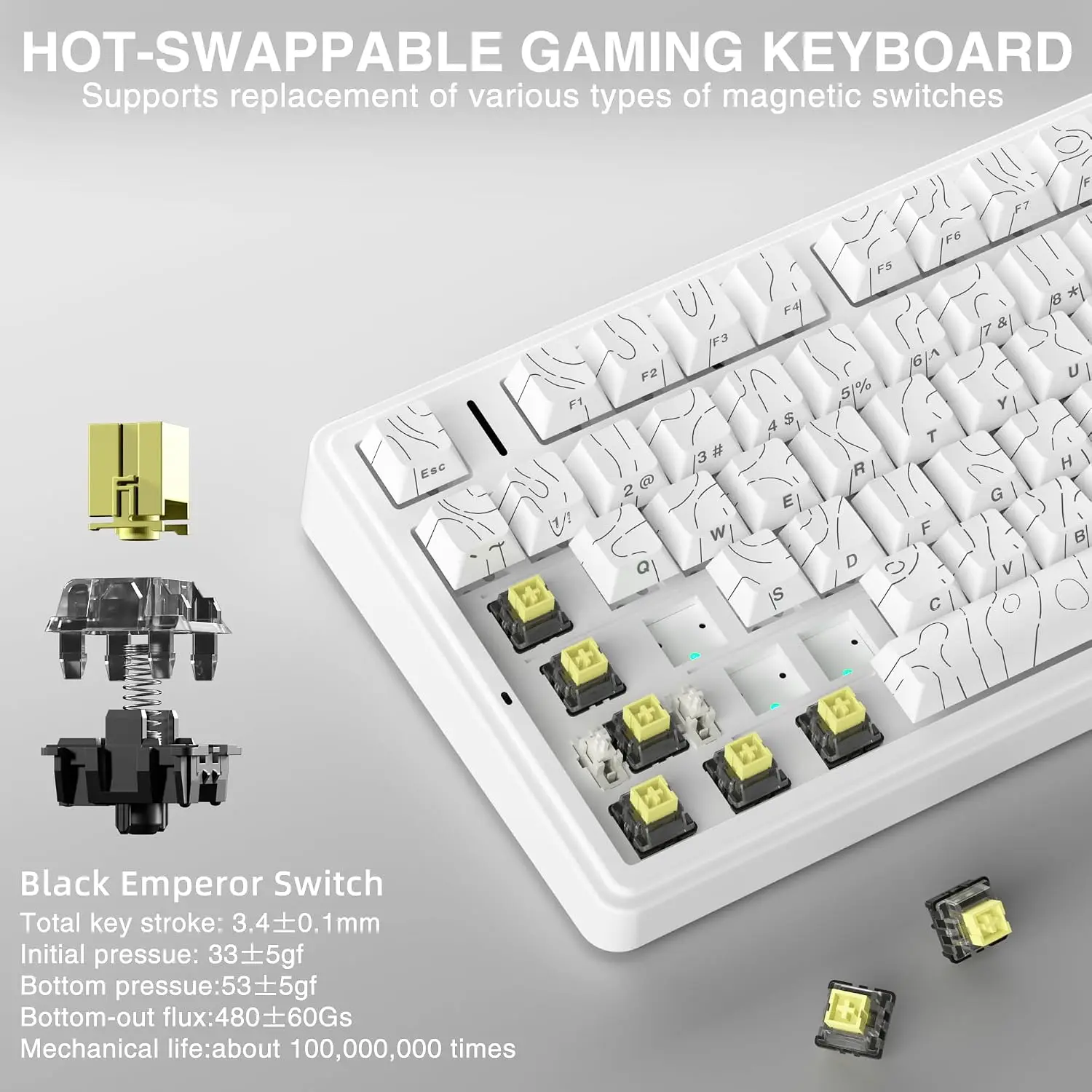 AULA F75 HE Magnetische Tastat – Hall Effect Magnetic Switch Keyboard Bewertung und Preis